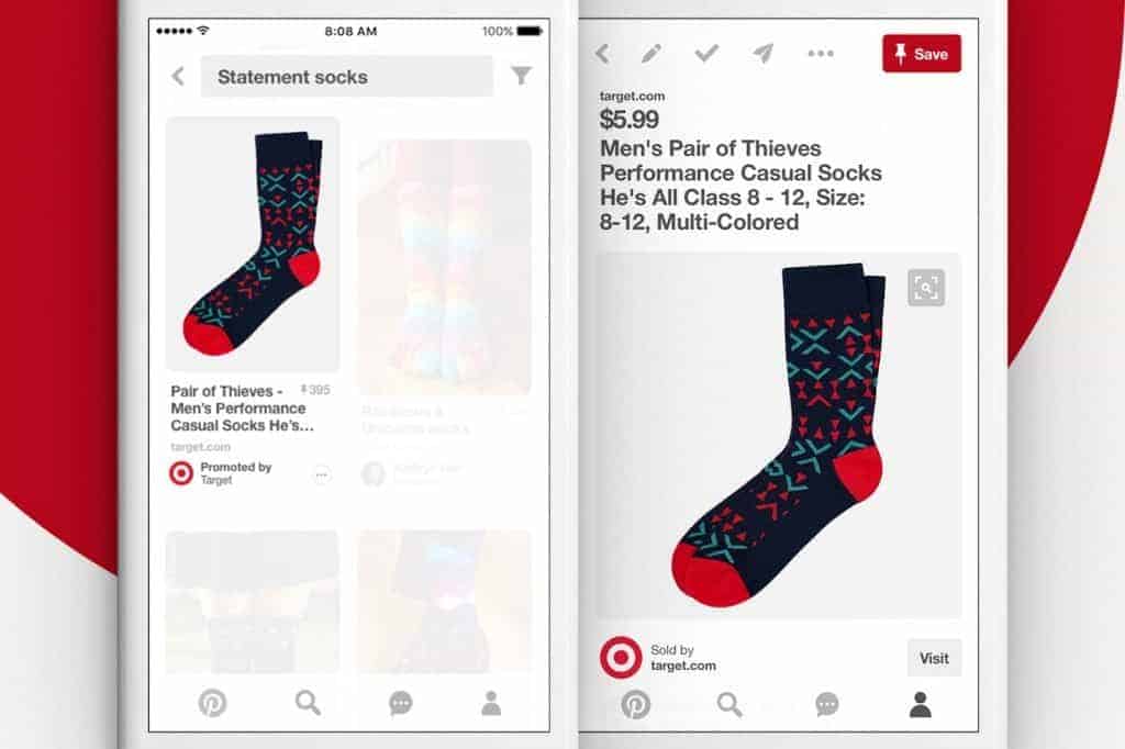Pinterest example of how to get paid to post ads