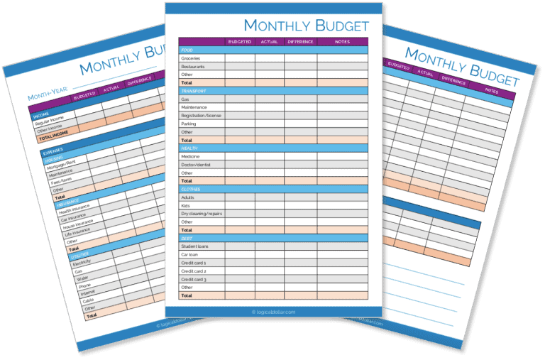 15 Blank Budget Worksheets to Manage Your Money (2025)