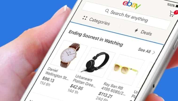 ebay on cell phone