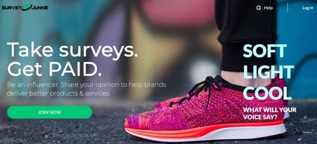 survey junkie as a way to do surveys for money via paypal