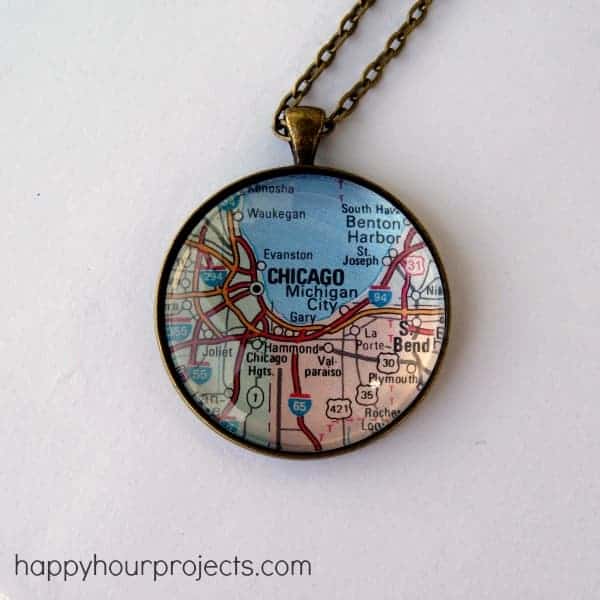 map necklace to DIY