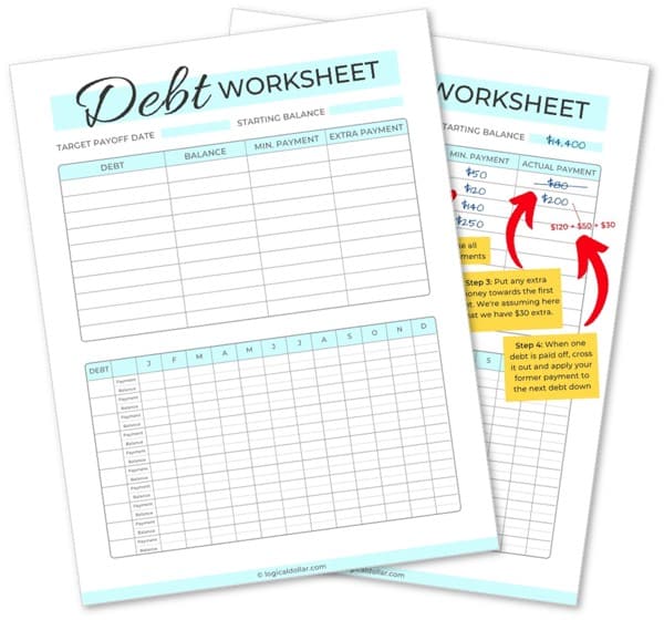 15 Free Debt Snowball Worksheets To Get Out Of Debt 2023 