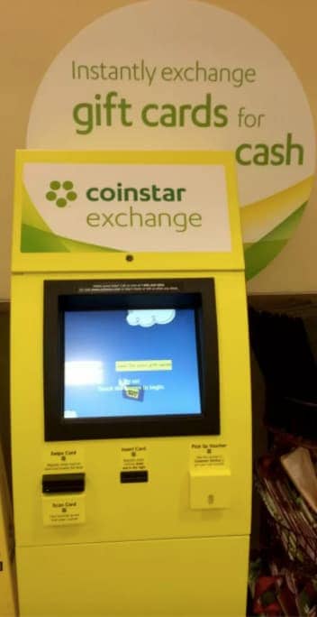 photo of coinstar gift card exchange kiosk near me