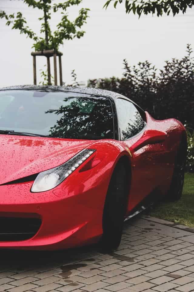 red sports car