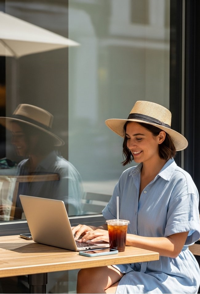 woman working on her laptop to take advantage of Swagbucks hacks