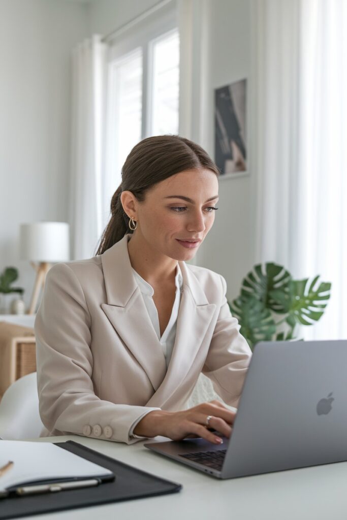 Smiling man working on computer at home - 35 Ultimate Hacks to Save $5,000 in 6 Months (That Actually Work)