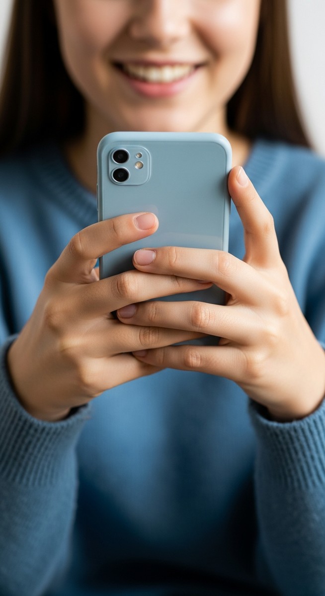 a young person's hands holding a smartphone showing an app to make money as a teen