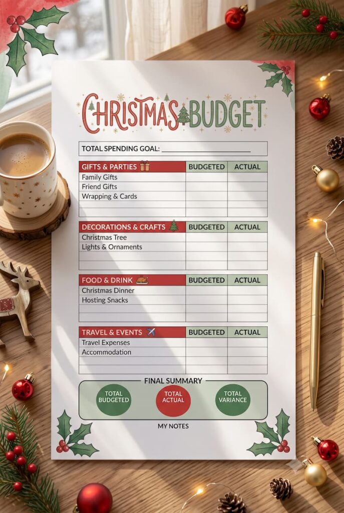 Holiday planner for people to make and sell